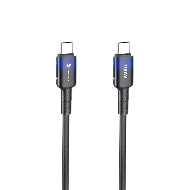 Kabel USB-C – USB-C 100W Forcell F-Energy Gradient 1 m C357 czarny