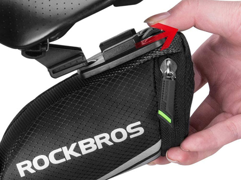 Pouch RockBros C28BK seat bag for bicycle under the saddle Black