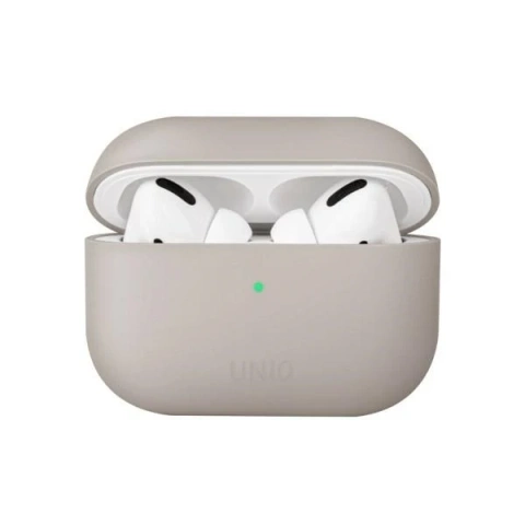 Захисний чохол для навушників UNIQ Lino case для Apple AirPods Pro Silicone beige/beige ivory