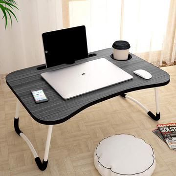 Portable Folding Laptop Table Notebook Bed Desk Breakfast Laptop Stand MacBook Black