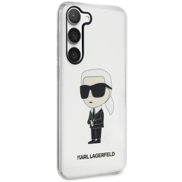Etui ochronne na telefon Karl Lagerfeld KLHCS23MHNIKTCT do Samsung Galaxy S23+ Plus S916 transparent hardcase Ikonik Karl Lagerfeld