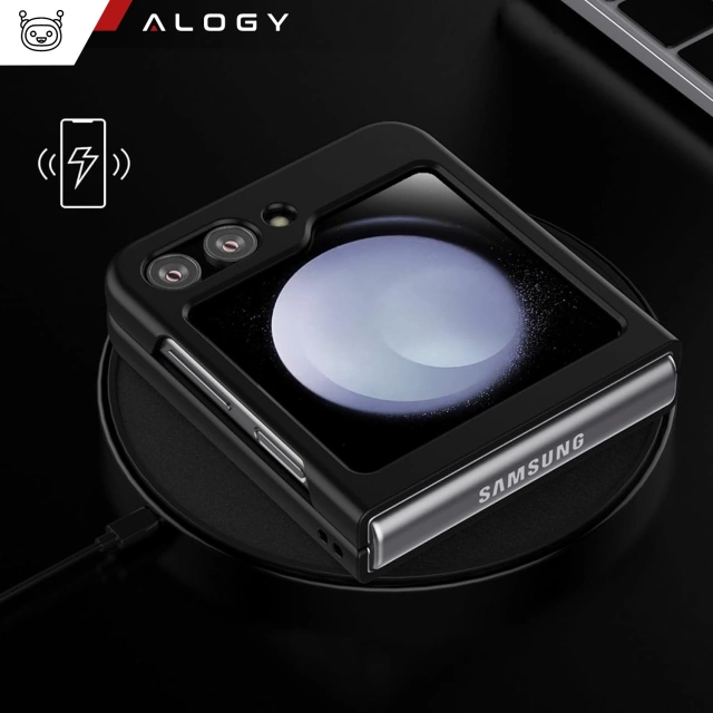 Чохол для Samsung Galaxy Z Flip 6 Alogy Thin Case захисна накладка на телефон чорний матовий