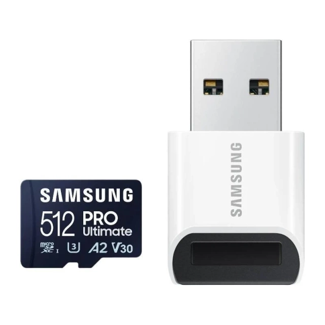 Samsung 512GB microSDXC PRO Ultimate 200MB/s UHS-I/U3 Memory Card (MB-MY512SB/WW)