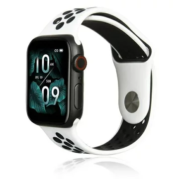 Beline Sport silikonový řemínek pro chytré hodinky pro Apple Watch 38/40/41 mm bílá/černá bílá/černá