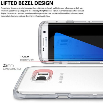 Púzdro Fusion Frame pre Samsung Galaxy S7 Edge SF, čierne