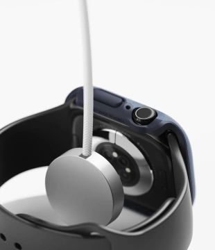 POUZDRO PRO APPLE WATCH 10 (46MM) TMAVĚ MODRÉ KROUŽKY ONYX