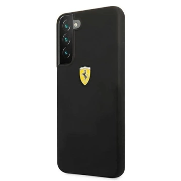 Pevné puzdro Etui Ferrari FESSIHCS22MBK do Galaxy S22 S906 On Track Silikónové čierne/čierne