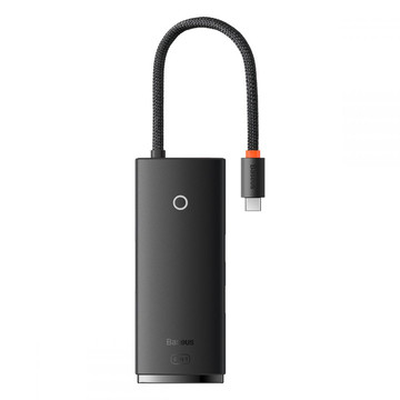 Адаптер HUB Baseus Lite Series USB-C adapter 2x USB 3.0 4K SD / TF Black