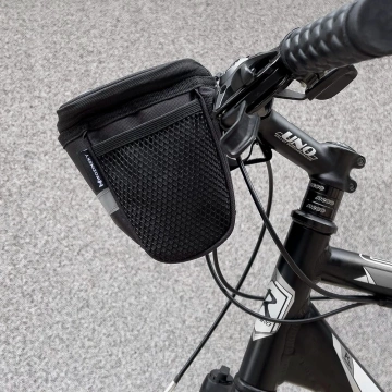 Wozinsky bicycle handlebar bag with phone case 2 l black (WBB12BK)
