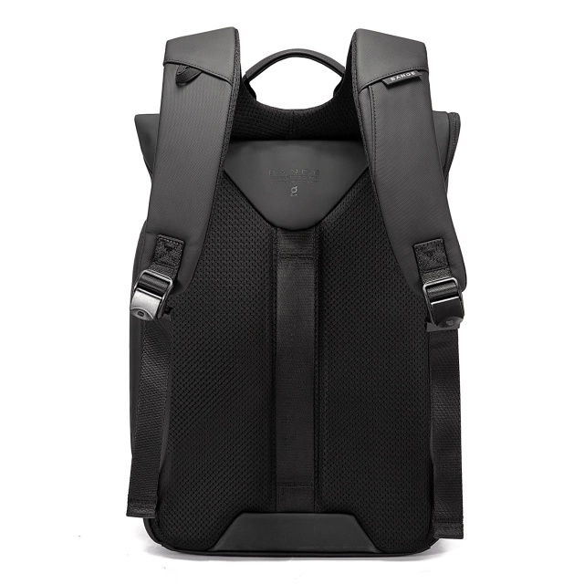 Bange wasserdichter Rucksack für 15,6-Zoll-Laptop, Stadtreisender, 45 x 30 x 16 cm, für Arbeit, Flugzeug, Herren, Damen, mit USB-Anschluss Schwarz