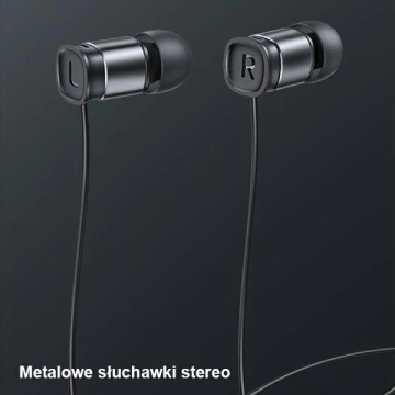 USAMS Stereo sluchátka EP-46 USB-C červená/červená 1,2 m HSEP4604