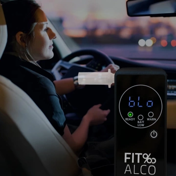 FITalco Galaxy Plus dychový tester s platinovým elektrochemickým senzorom, elektrochemický, čierny