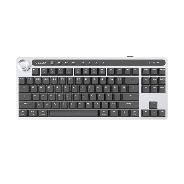 Kabellose mechanische Tastatur Delux KS200D 2.4G BT