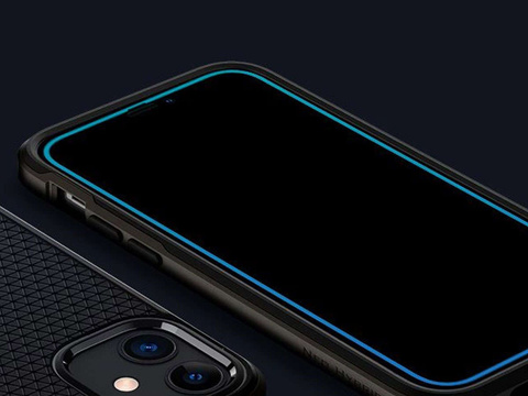 Spigen x2 ALM Glas.tR FC Glas für Apple iPhone 12/12 Pro 6.1 Schwarz