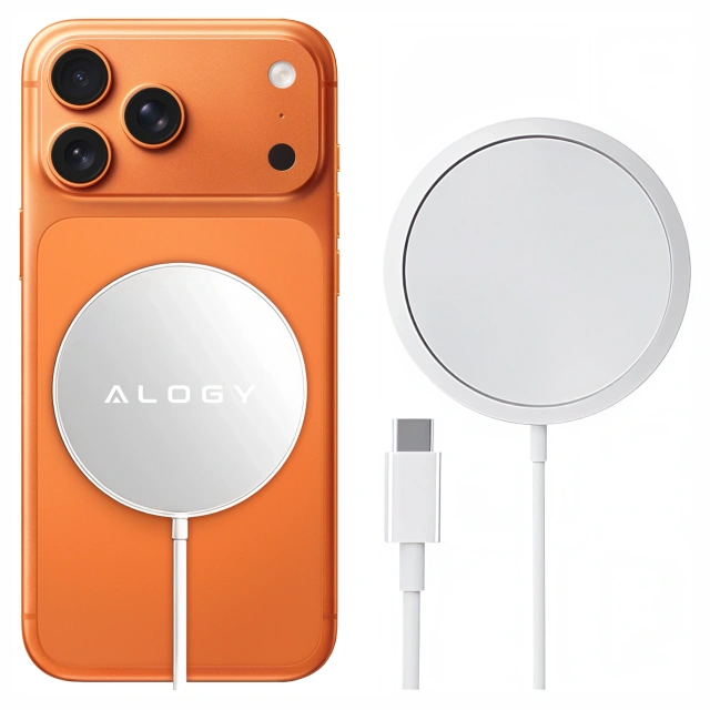 Бездротовий зарядний пристрій Alogy для MagSafe 20W для iPhone 12/13/14 / PRO / MAX / MINI White