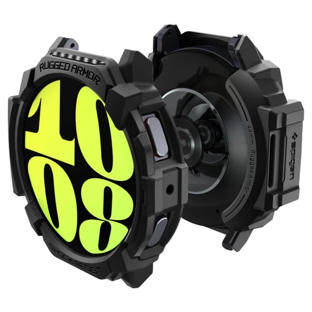 Etui Spigen Rugged Armor для Samsung Galaxy Watch 7 (44 мм) матовий чорний