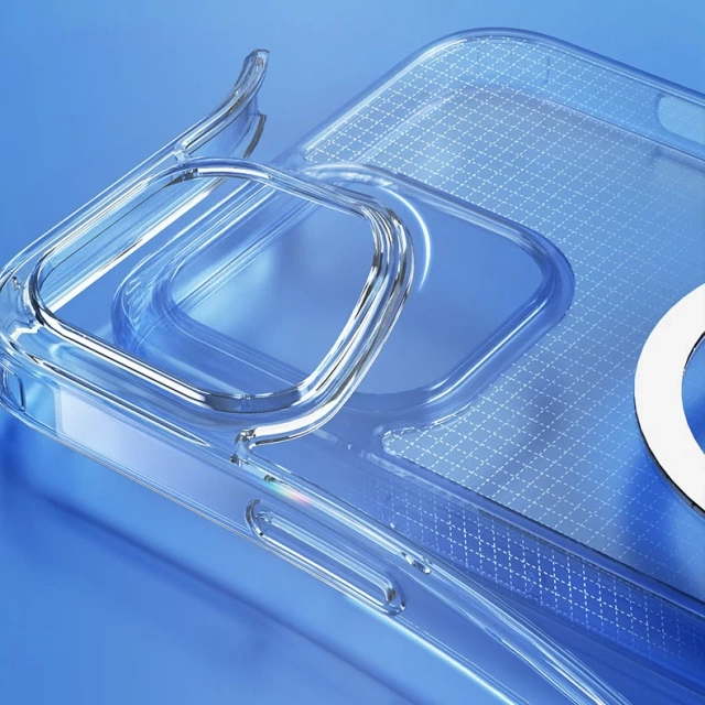 Magnetické puzdro Kingxbar PQY Crystal Series pre iPhone 13 Priehľadný kryt (kompatibilný s MagSafe)