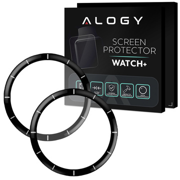 2x Flexibles 3D-Alogieglas für Xiaomi Amazfit GTR 3 Pro Schwarz