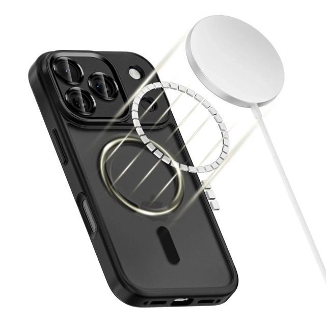 Etui Tech-Protect MagCam MagSafe do iPhone 17 Pro Max, czarny mat