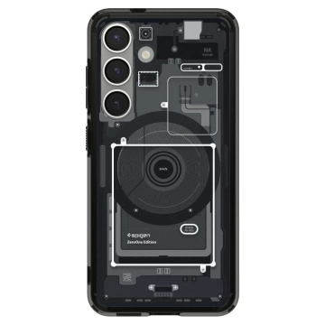 Kryt Spigen Ultra Hybrid pre Samsung Galaxy S25, čierny, MagSafe