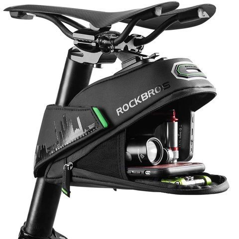 Vodotesný kryt sedla na bicykel pre náradie RockBros C27-1 Black