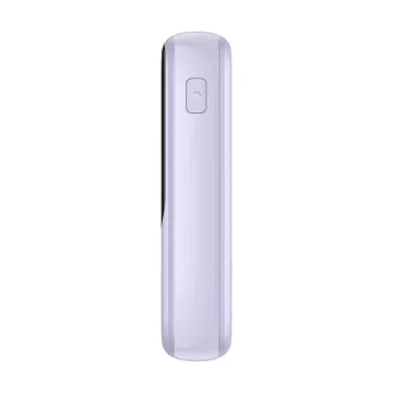 Baseus Qpow Pro Power Bank s Lightning kabelem, USB-C, USB, 10000mAh, 20W (fialová)
