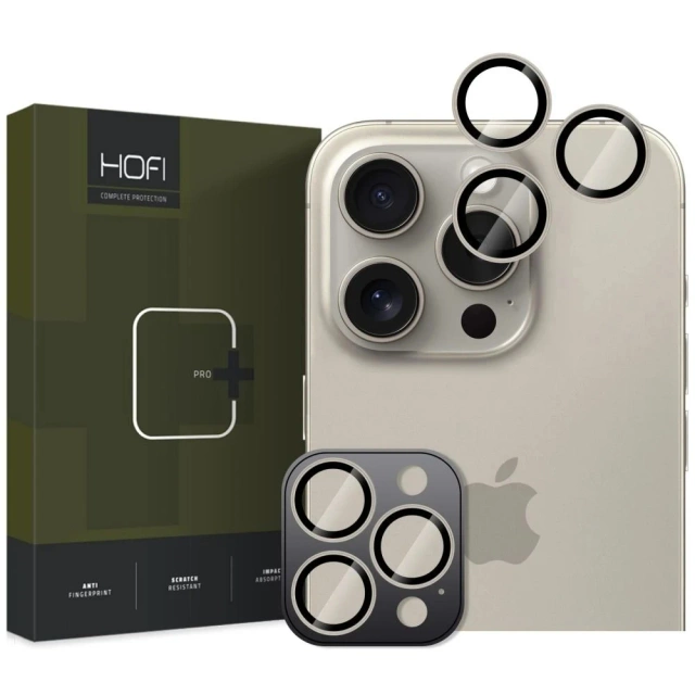 Kryt na kameru Hofi Camring Pro pro iPhone 16 Pro / 16 Pro Max Natural Titanium