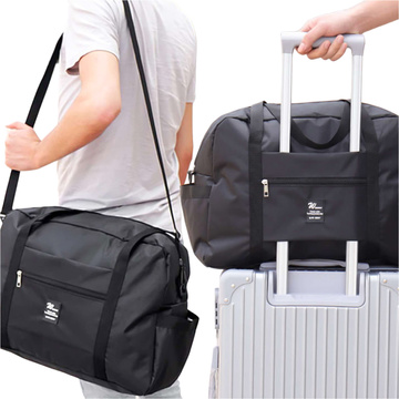 Travel bag for the plane, tourist sports cabin, hand luggage, roomy for a suitcase, holidays 36l Alogy Black