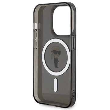 Чохол Karl Lagerfeld IML Ikonik MagSafe для iPhone 15 Pro Max - чорний