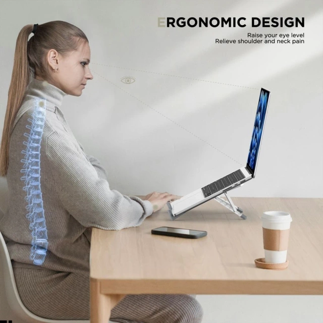 Univerzálny stojan na notebook ULS300 strieborný