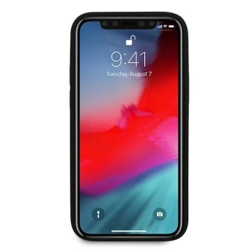 Puzdro na telefón Ferrari iPhone 12 mini 5,4" čierne/čierne pevné puzdro Off Track Quilted