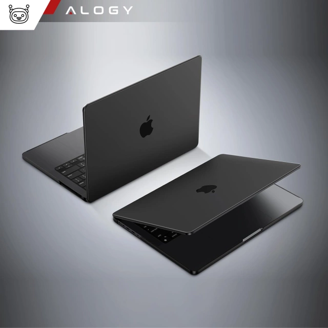 Захисний чохол для Apple Macbook Pro 16 - M1/M2/M3/M4 2021-2024 2025 Alogy AirGuard™ Flexible Case матово-чорний