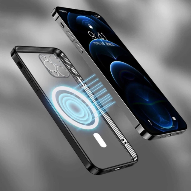 Etui Wozinsky Electroplated MagSafe do Samsung Galaxy S24 FE Srebrne