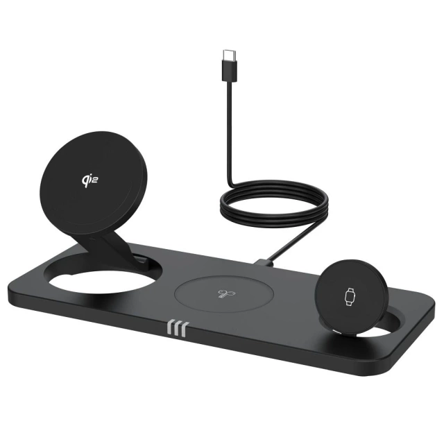 3v1 indukčná nabíjačka Forcell MagNetix Qi2 MagSafe pre iPhone 20,5 W