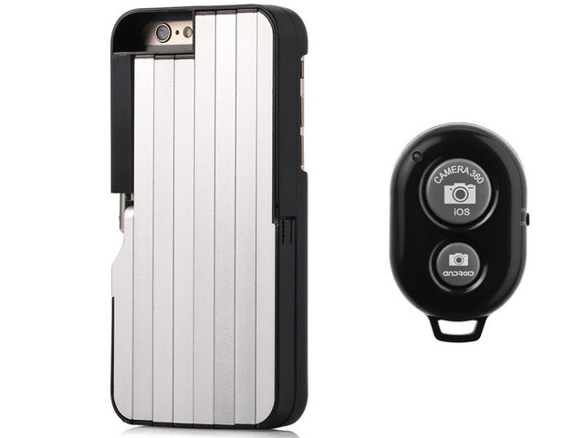 Selfie Case Apple iPhone 6 / 7 / 8 / SE 2022/2020 black with Remote Control