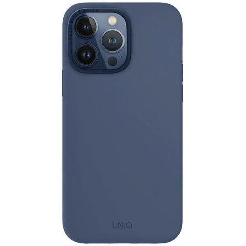 UNIQ Lino Hue case for iPhone 15 Pro Max 6.7" Magclick Charging navy blue/navy blue