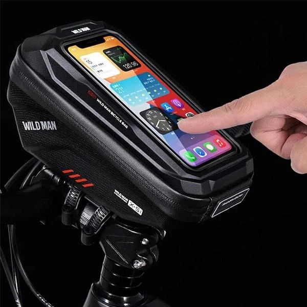 Case/bike holder WILDMAN XS1 frame pannier black/black