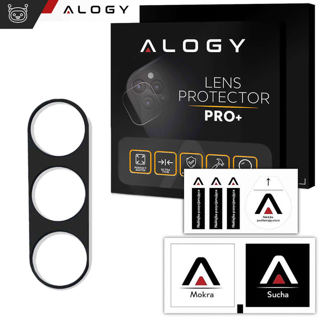 Kovový kryt pro Samsung Galaxy S24, ochranný pro ostrůvek fotoaparátu, Alogy Metal Lens, černý