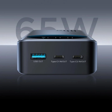 Зовнішній акумулятор Joyroom JR-PBF05 65W 30000mAh з дисплеєм Чорний