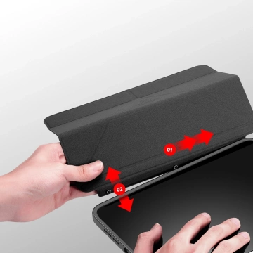 Dux Ducis Magi Hülle für iPad mini 2021 Smart Cover mit Ständer und Aufbewahrung für Apple Pencil Pink