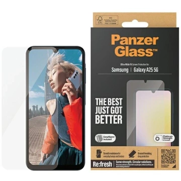 Tvrzené sklo pro Samsung Galaxy A25 5G PanzerGlass Ultra-Wide Fit EasyAligner
