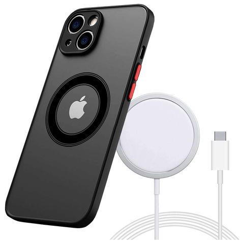 Apple iPhone 13 Mini Case Alogy Hybrid Mag Case для MagSafe із захистом камери Matte Black Qi Charger
