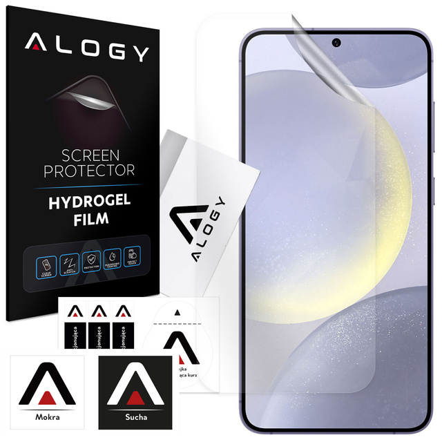 Hydrogel film for Samsung Galaxy S24 Plus, protective phone screen protector Alogy Hydrogel Film