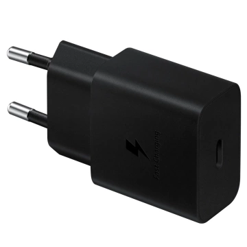 Зарядний пристрій Samsung USB Type C 15W PD AFC USB кабель Type C чорний (EP-T1510XBEGEU)