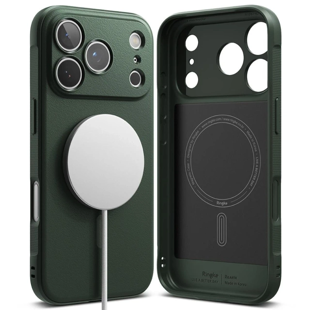 Etui do iPhone 17 Pro Ringke Onyx Magnetic MagSafe Dark Green