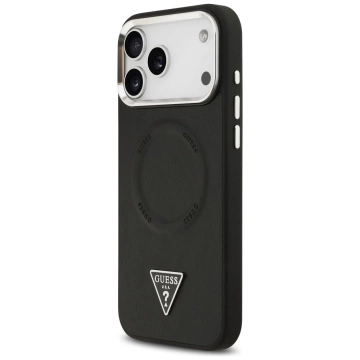 Etui Guess Triangle Logo MagSafe na iPhone 17 Pro Max - Czarny