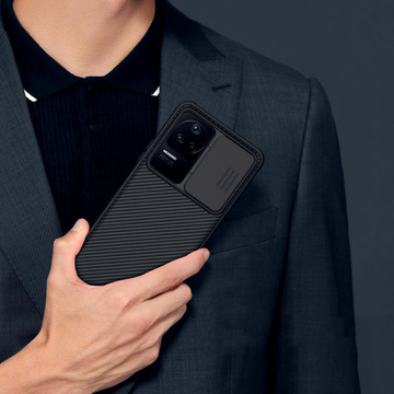 Ochranný kryt Armored Case pre Xiaomi Poco F4 5G Kryt puzdra Nillkin CamShield Pro Black