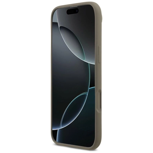 Etui Guess do iPhone 17 Air Silicone Big 4G Script Brown