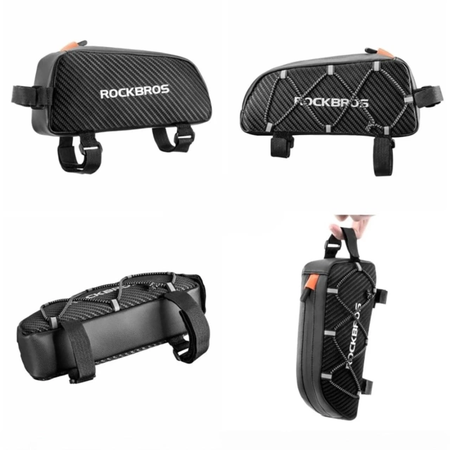 ROCKBROS 039BK BIKE BAG FOR FRAME 1L WITH BRAID WATERPROOF BLACK