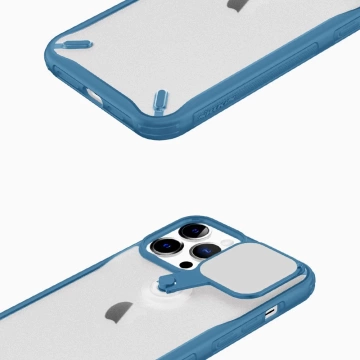 Nillkin Cyclops Case Odolné pouzdro s krytem fotoaparátu a skládacím stojánkem pro iPhone 13 Pro Max černé